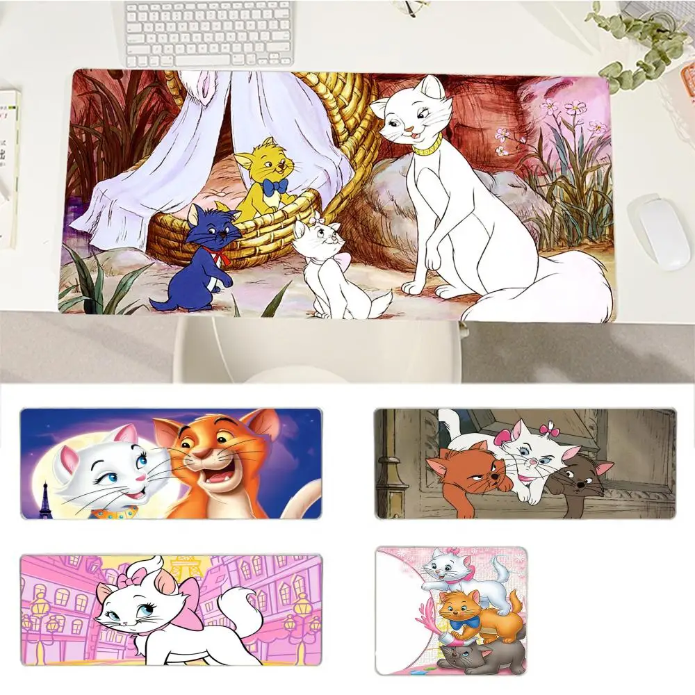 Disney The Aristocats Mousepad Beautiful large gaming mousepad L XL XXL gamer mouse pad Size for Game Keyboard Pad for Gamer