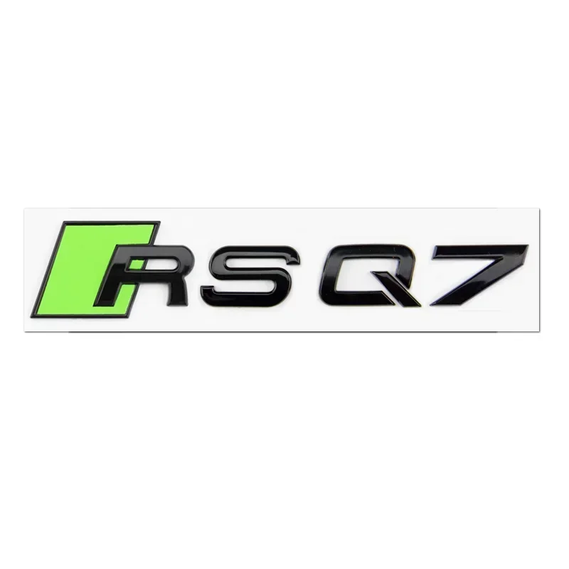 Audi New Car Body Rear Trunk ABS Badge Green S3 S4 S5 S6 S7 S8 Emblem Sticker Decor Accessories for A4 B8 B6 B9 B7 A3 8P 8L A6