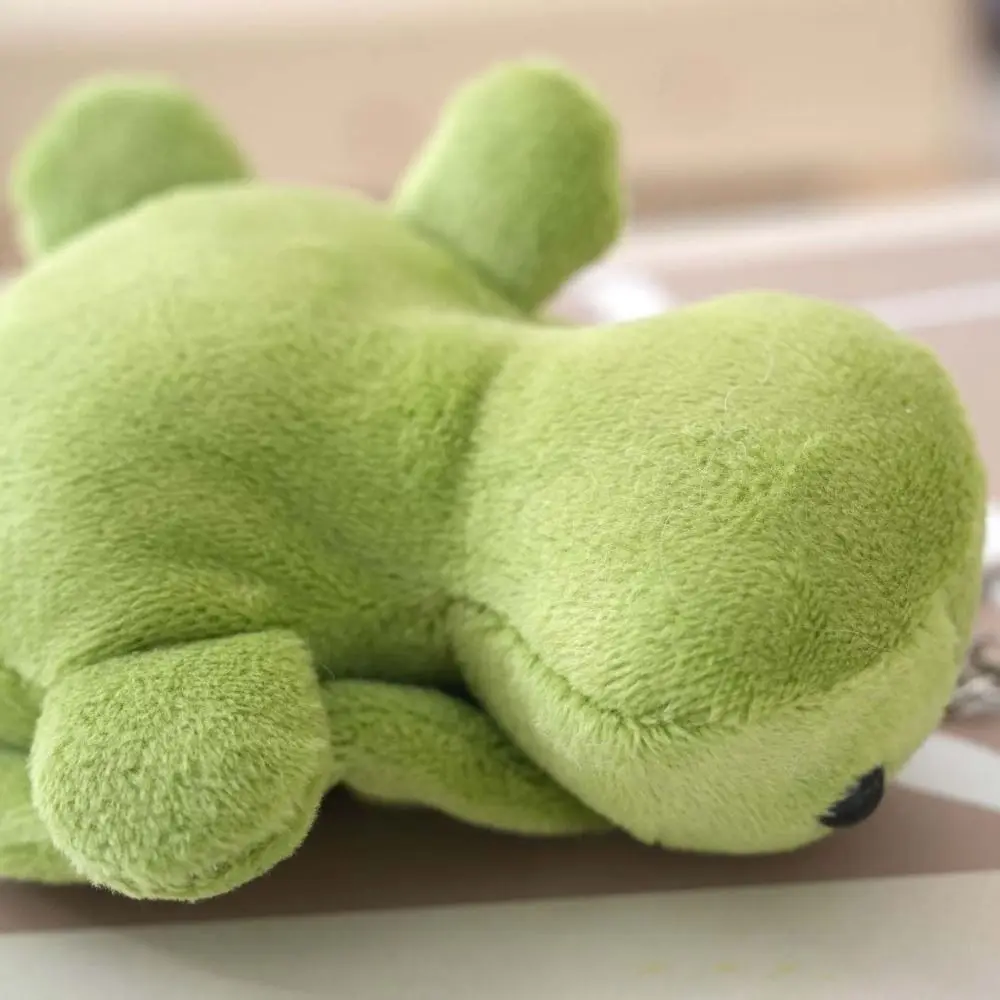 Fashione PP Cotton Green Turtle Keychain Animal Cotton Turtle Pendant 10cm Cartoon Green Key Ring Couple Girl Gift