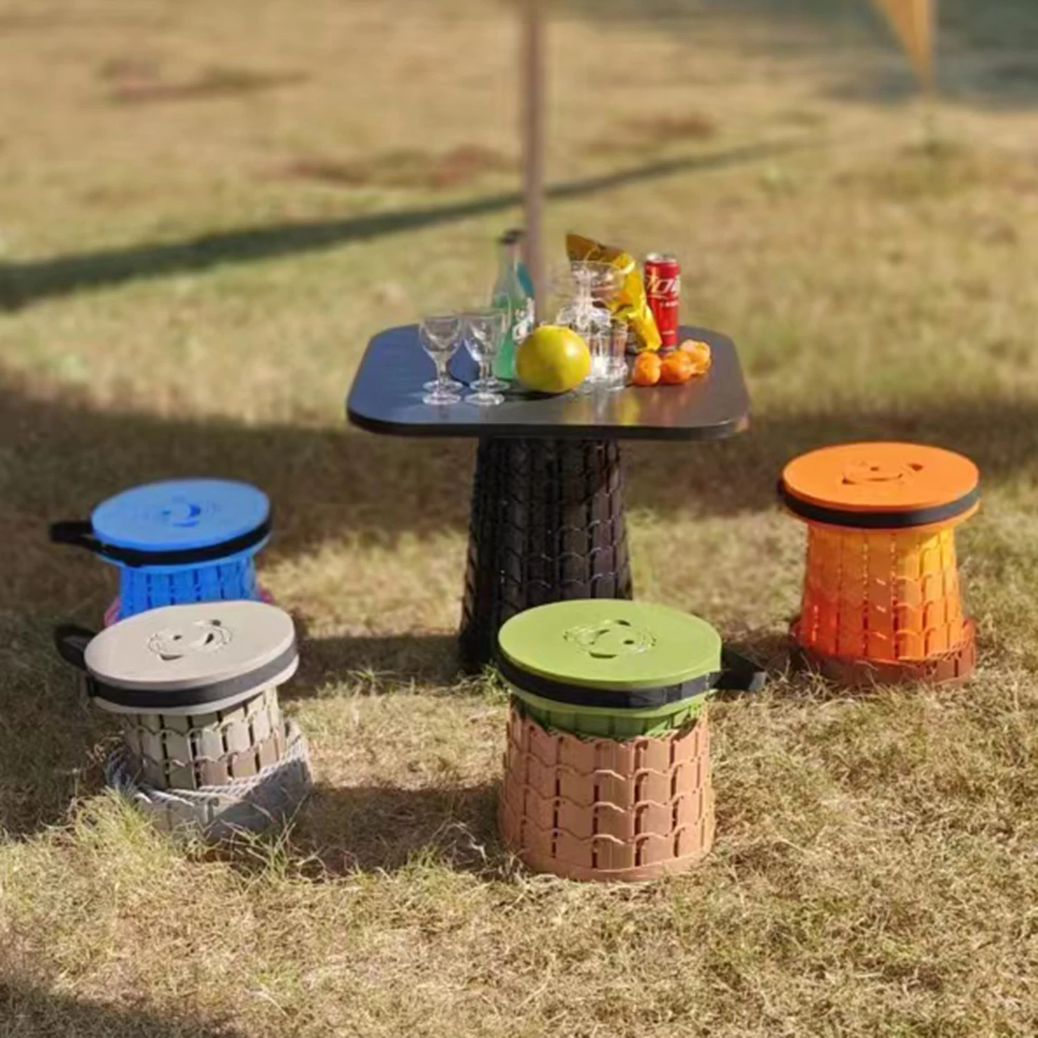 Camping Stool Collapsible stool Telescopic Folding stool Portable Stool Folding Chair Foot stool Simle Stool Retractable Stool