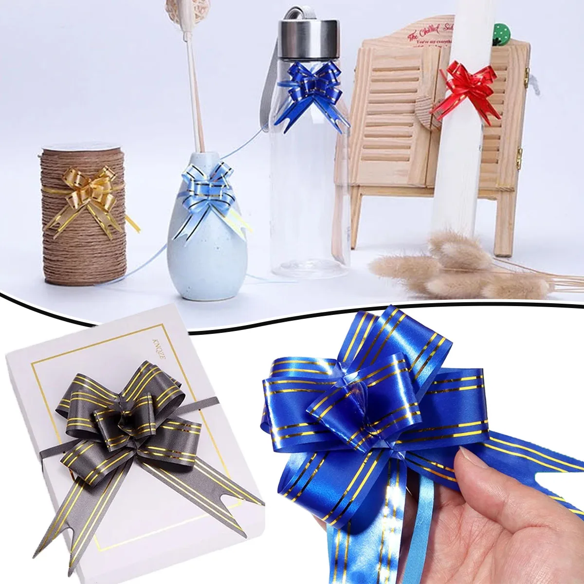 

20/50/100PCS Colorful Gift Decoration Bow Party Birthday Mother's Day Halloween Christmas Decoration Gift Packaging Bow navidad