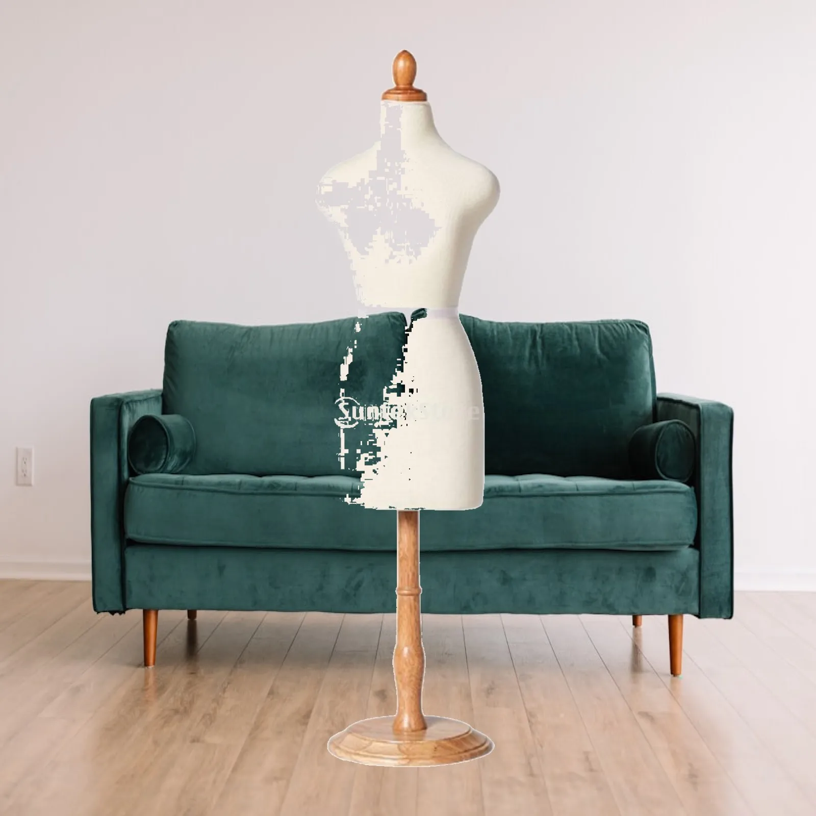 Pinnable Dress Form Easy to Assemble Female Dress Form Torso Mannequin with Stand Lightweight for Designers, Garment Display