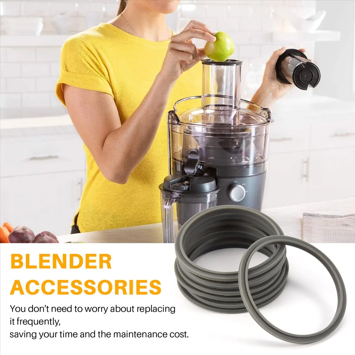 A75K 8Pack Gray Gaskets Replacement Part for 600W 900W Blenders Blenders Replacement Part