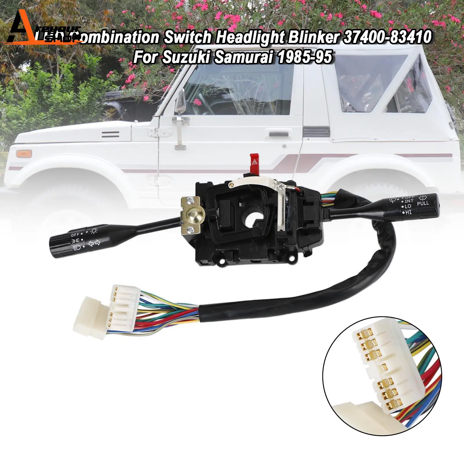 Areyourshop LHD Combination Switch Headlight Blinker 37400-83410 for Suzuki Samurai 1985-95 Car Accessories Parts