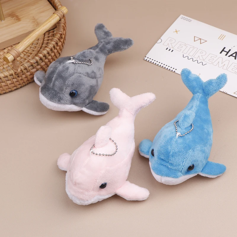 Plush Whale Keychain Doll Bag Luggage Car Ornament Children's Sea Animal Toys