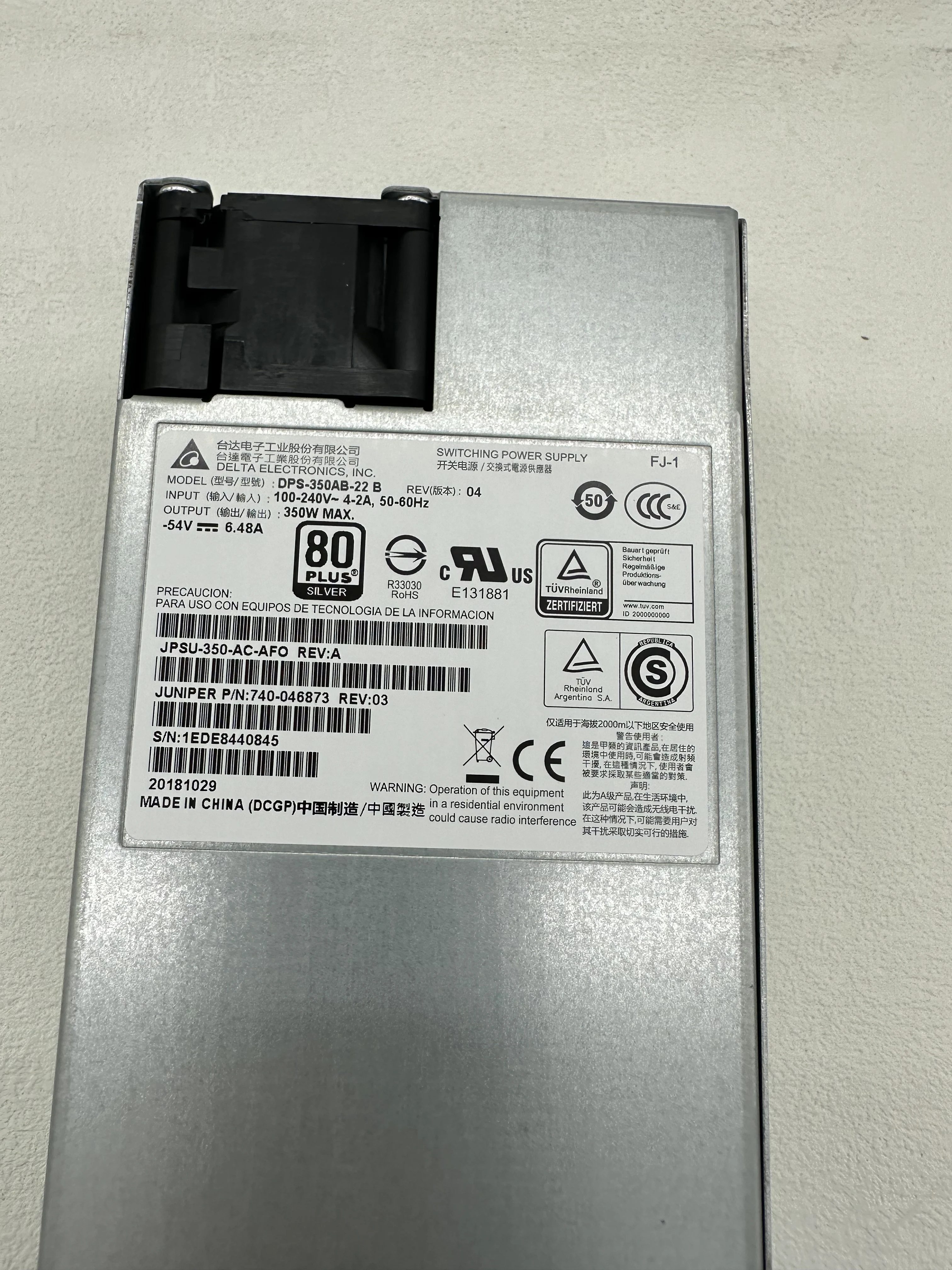 JPSU-350-AC-AFO Switching Power supply Second-hand