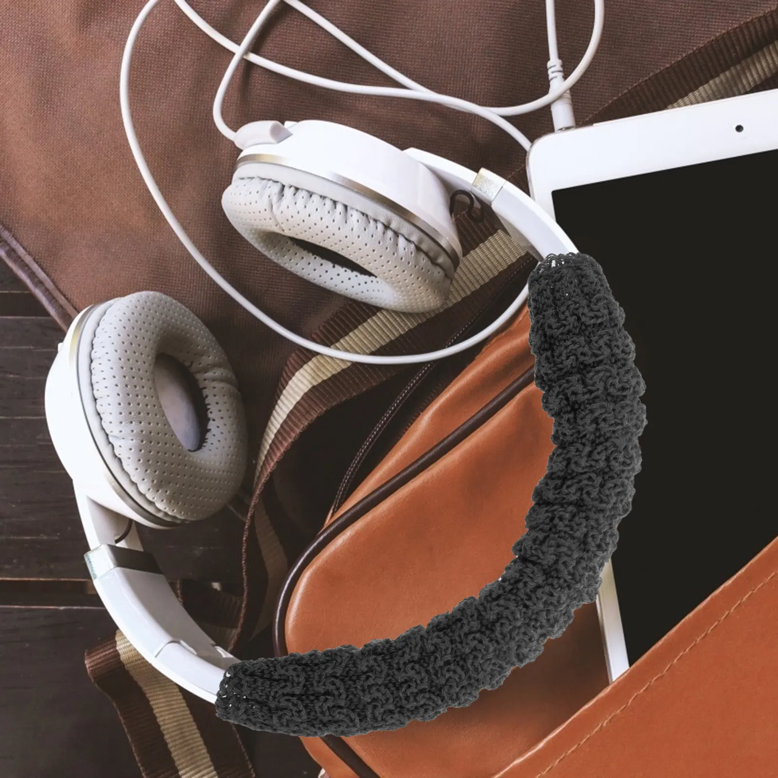 Woolen Earphone Headband Cover Impact Resistant Headphone Protector for Msr7 M50x Lightweight Scratch Proof Headphone Cushion