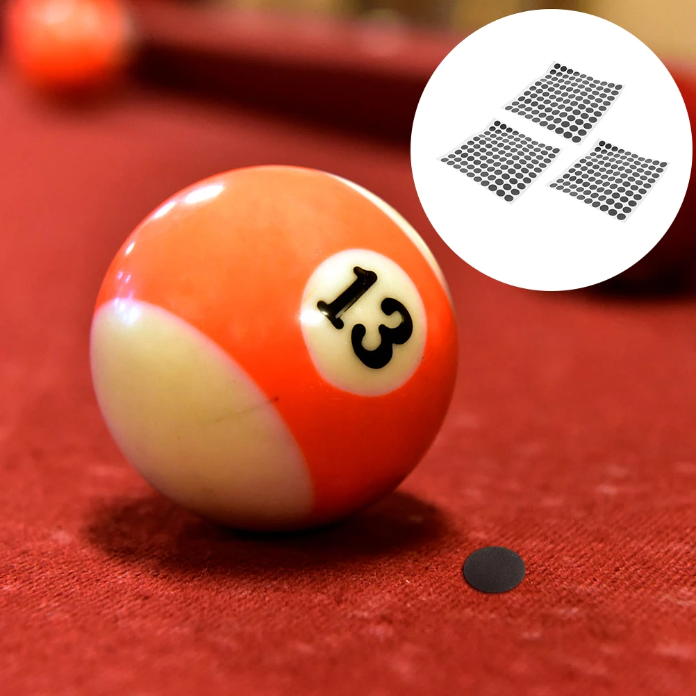 

Billiard Spot Stickers Black Spots Removable Dots Table Markers Pool Woven Cloth Adhesive Proper Size Most Billiards Tables Pool