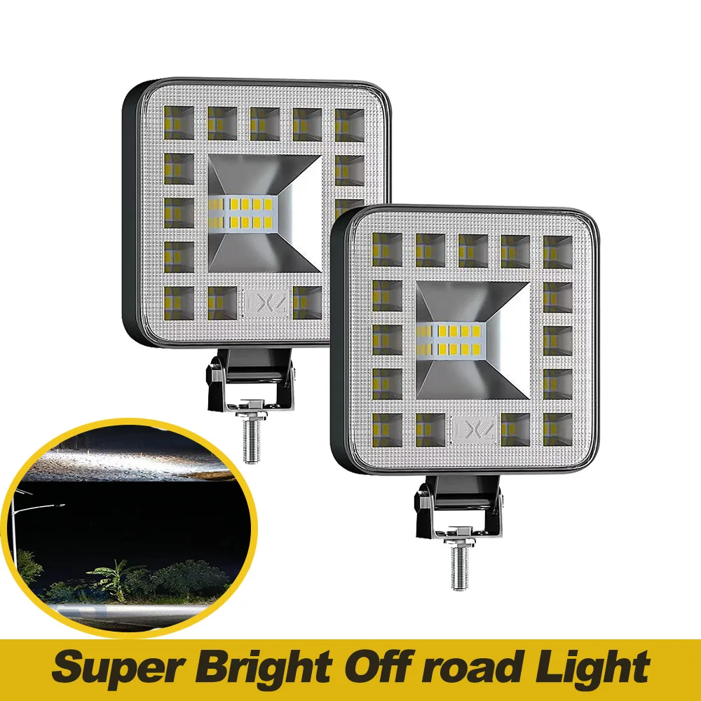

23SMD Car Work Light Bar 69W Motorcycle Auxiliary LED Headlights Universal For 4x4 Offroad SUV ATV UTV Tractor Boat Trucks