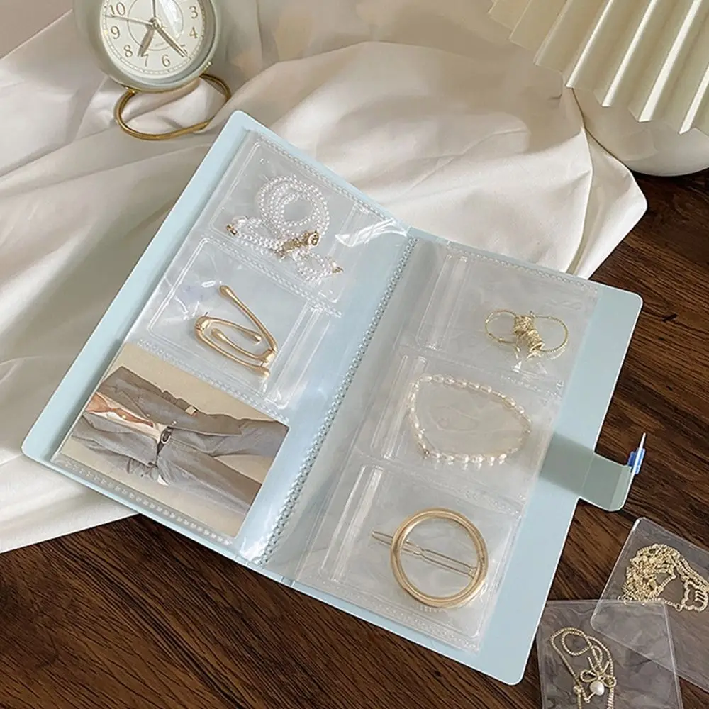 120/240 grade transparente anti-oxidação álbum de fotos bracklet armazenamento de jóias livro saco organizador de exibição