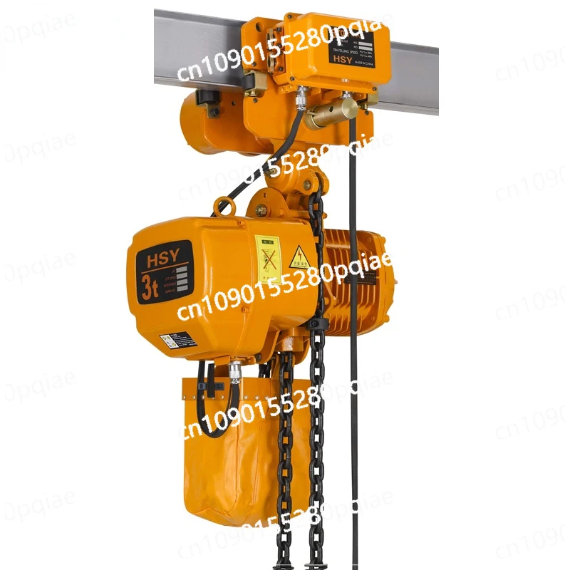 Building Construction Equipment 5 Ton 5000kg 11000BL  6m Electric Chain Hoists with Electric Trolley