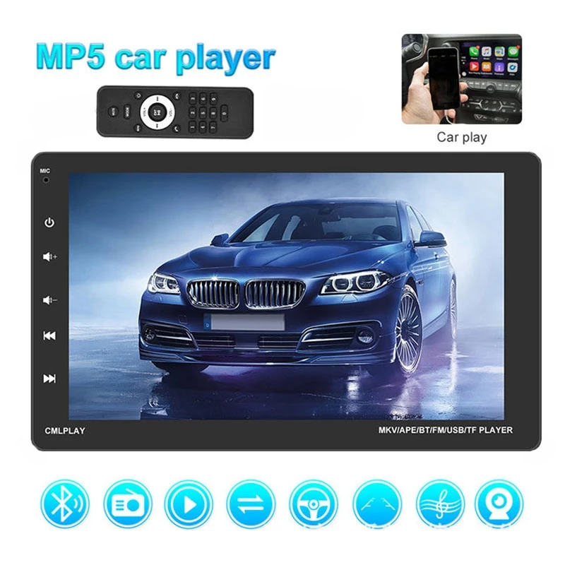 9 Inch Universal Car Stereo Contact Screen MP5 Player Support Mirror Link FM Steering Wheel Control