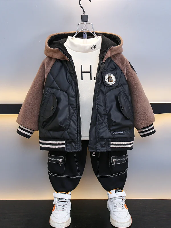 

Утепленная хлопковая куртка для мальчиков, осенне-зимняя, новая модель, с капюшоном, легкая, с пушистой подкладкой, водонепроницаемая, приталенная, для подростков