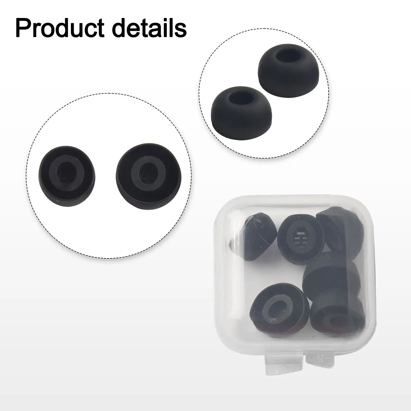 Replacement Eartips Earbuds Cap For Huawei Balck White Headphone Protective Cover Silicone Earplugs For Huawei Freebuds 5i