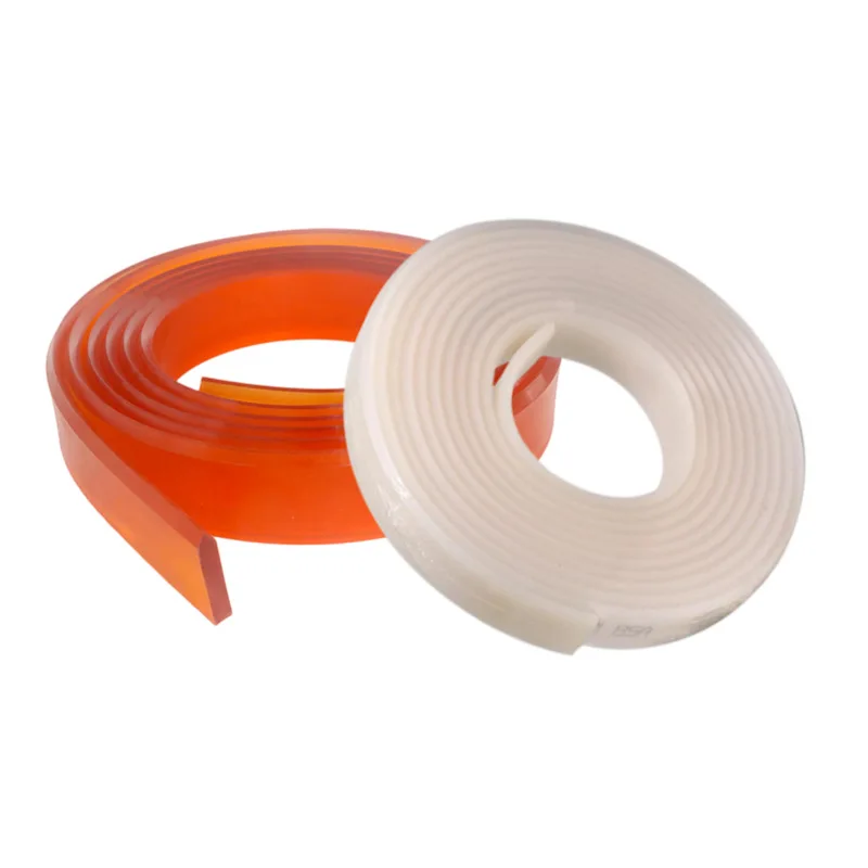 Multi Style Screen Printing Squeegee Blade 50×9mm Flat Bevel Pointed PU Silk Screen Ink Scraping Rubber Consumables
