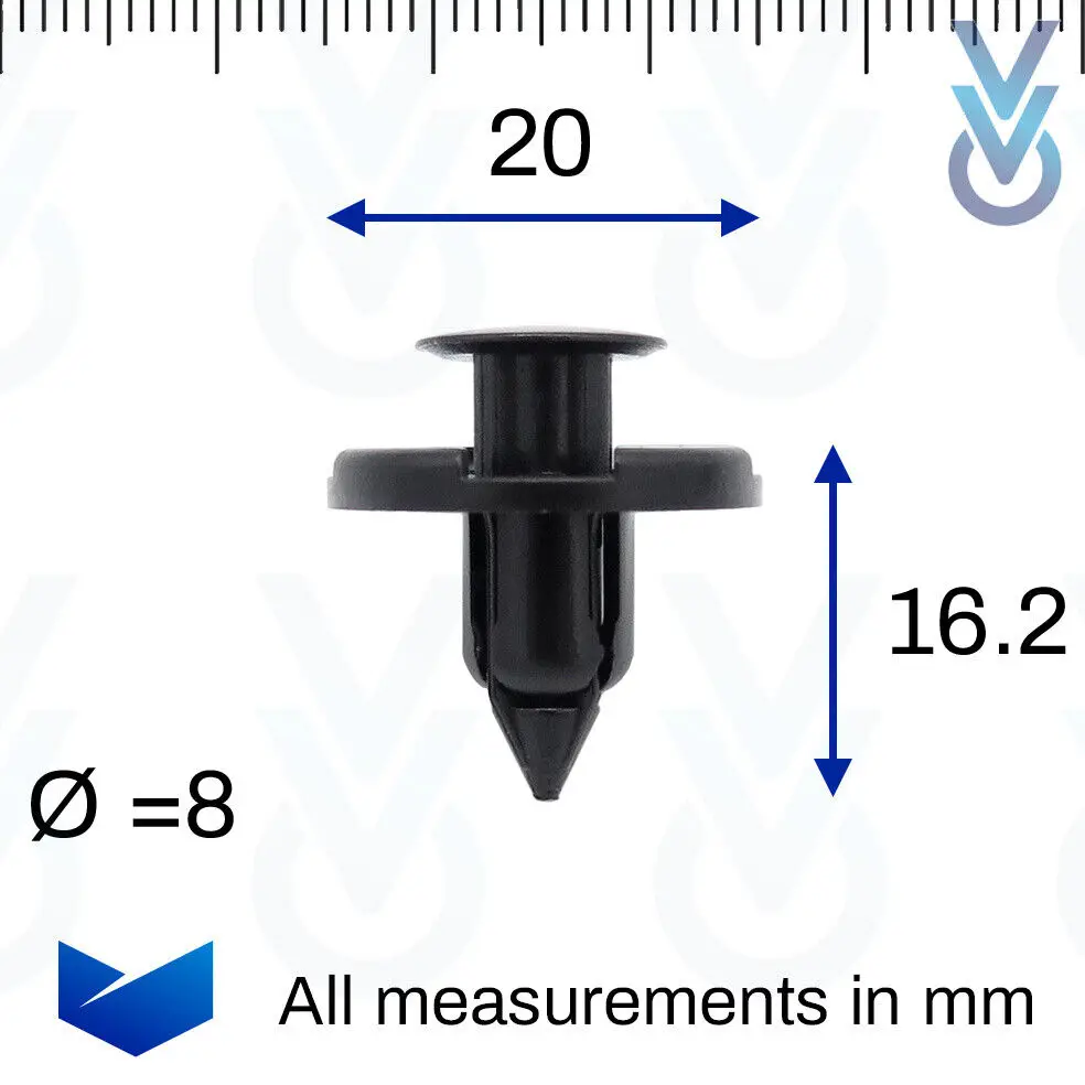 10x Underbody Shields & Insulation Panel Fastener Clips for some Nissan X-Trail 0155309321