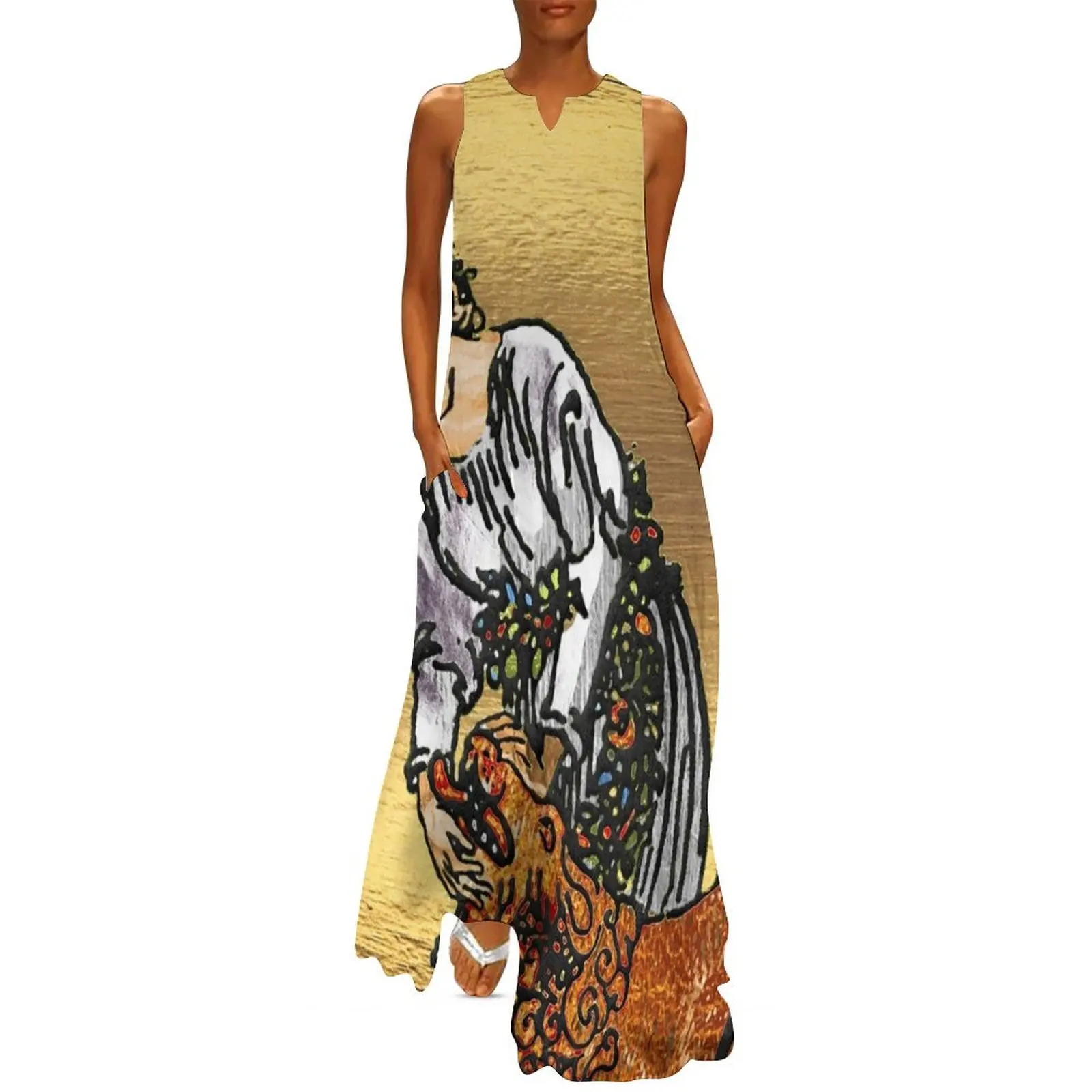 Tarot Gold Edition - Major Arcana - Strength Long Dress sexy dress elegant dresses plus sizes womans clothing