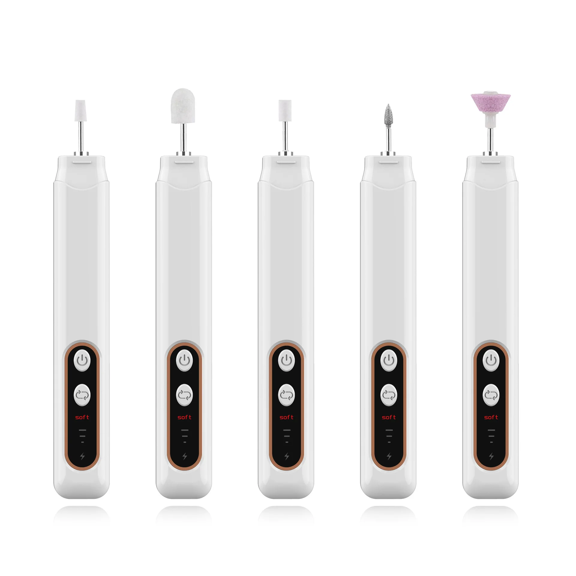 جهاز حفر أظافر كهربائي احترافي لاسلكي، أداة تجميل لإصلاح الأظافر، مصمم لإزالة الجل، مناسب لصالونات التجميل