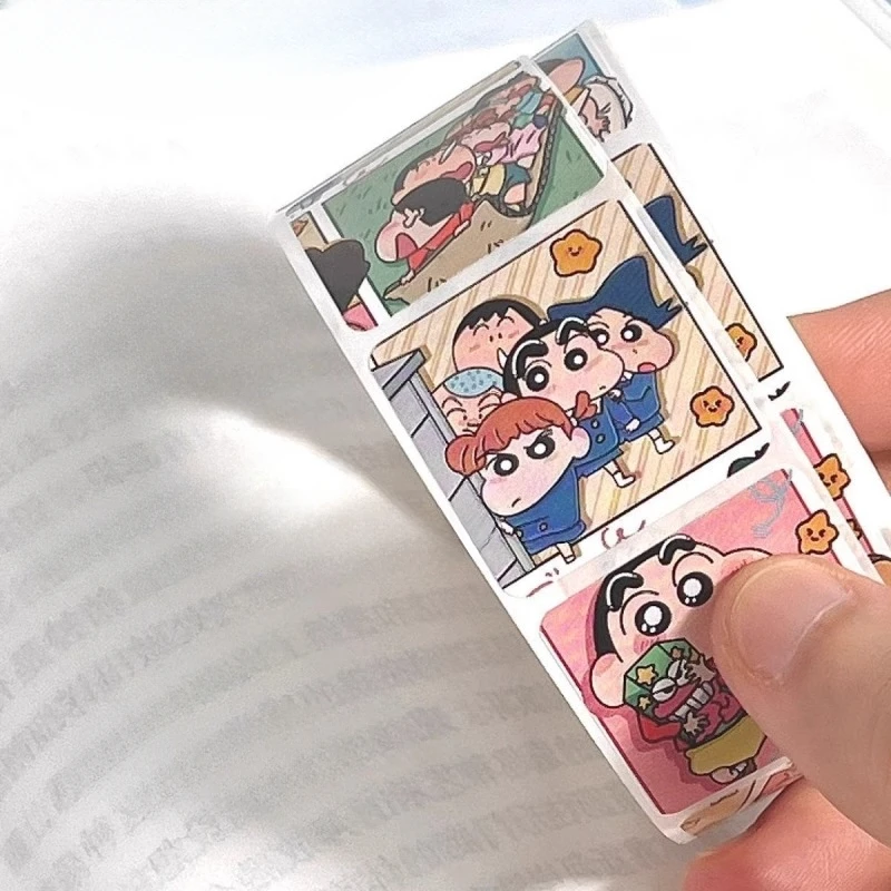 500PCS Cartoon Crayon Shin-chan Stickers Mobile Phone Case Dessert Envelope Water Cup Luggage Decoration Stickers Wholesale