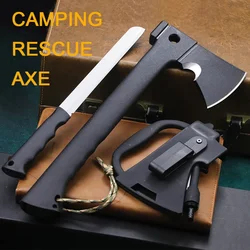 Outdoor multipurpose tactical hand axe Bush logging camping chopping tool car axe home fire rescue axe