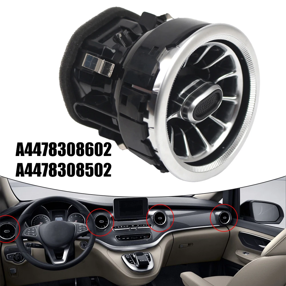 

Car Front Dashboard A/C Air Outlet Turbo Conditioning Vent Fit For Mercedes-Benz V Class W447 For Vito V250 V260 2014-2021