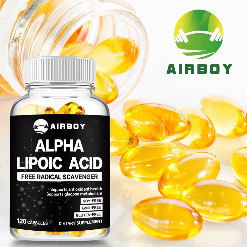 Acide alpha-lipoïque 600 mg, favorise l'anti-continuité, la santé des fourmis et le métabolisme du sucre