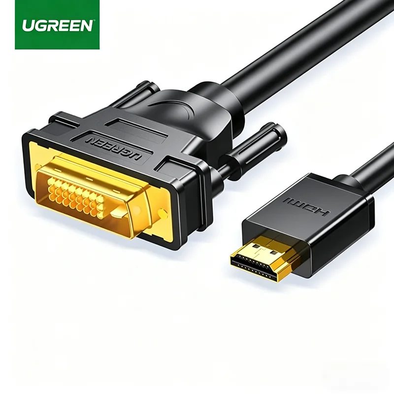 UGREEN HDMI to DVI Cable 4K60Hz Bi-Directional DVI to HDMI Converter Cord for Laptop PC Projector Monitor HD Video