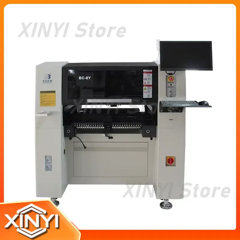 BC-8Y Fully Automatic 8 Head Smd Smt Pick and Place Machine Vertical Vision Pcb Assembly Machine LED Making Machine With