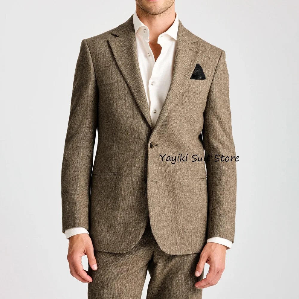 

Men's Suits Two Buttons Man Suits High Quality Straight Pants Classic Men's Suit Formal Two-piece Set Trends Costumes Fashion