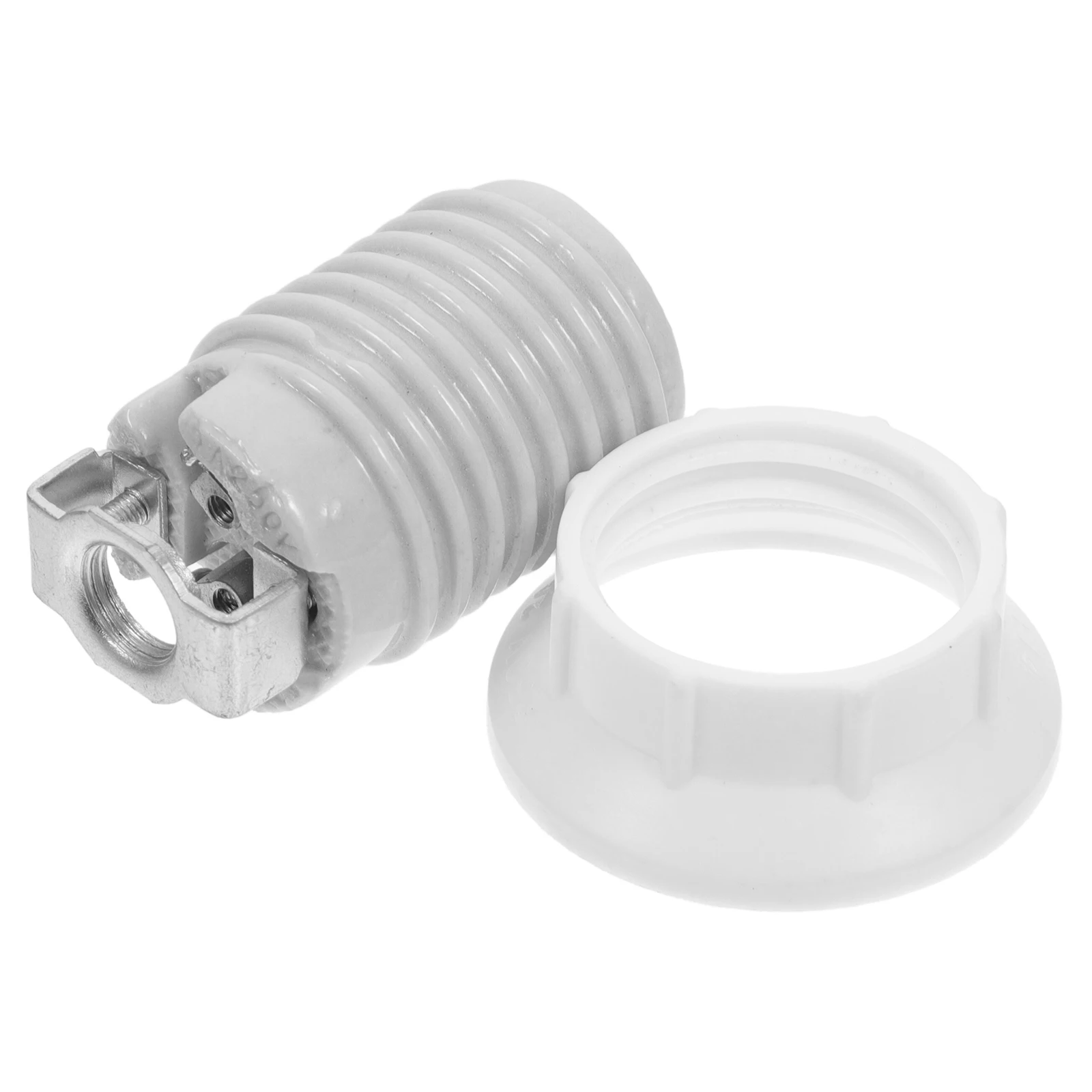 

Ceramic E14 Lamp Holder White Socket For Ceiling Fan Chandelier Wall Sconce Replacement Diy Lamp Kits Bulb Fixture Parts