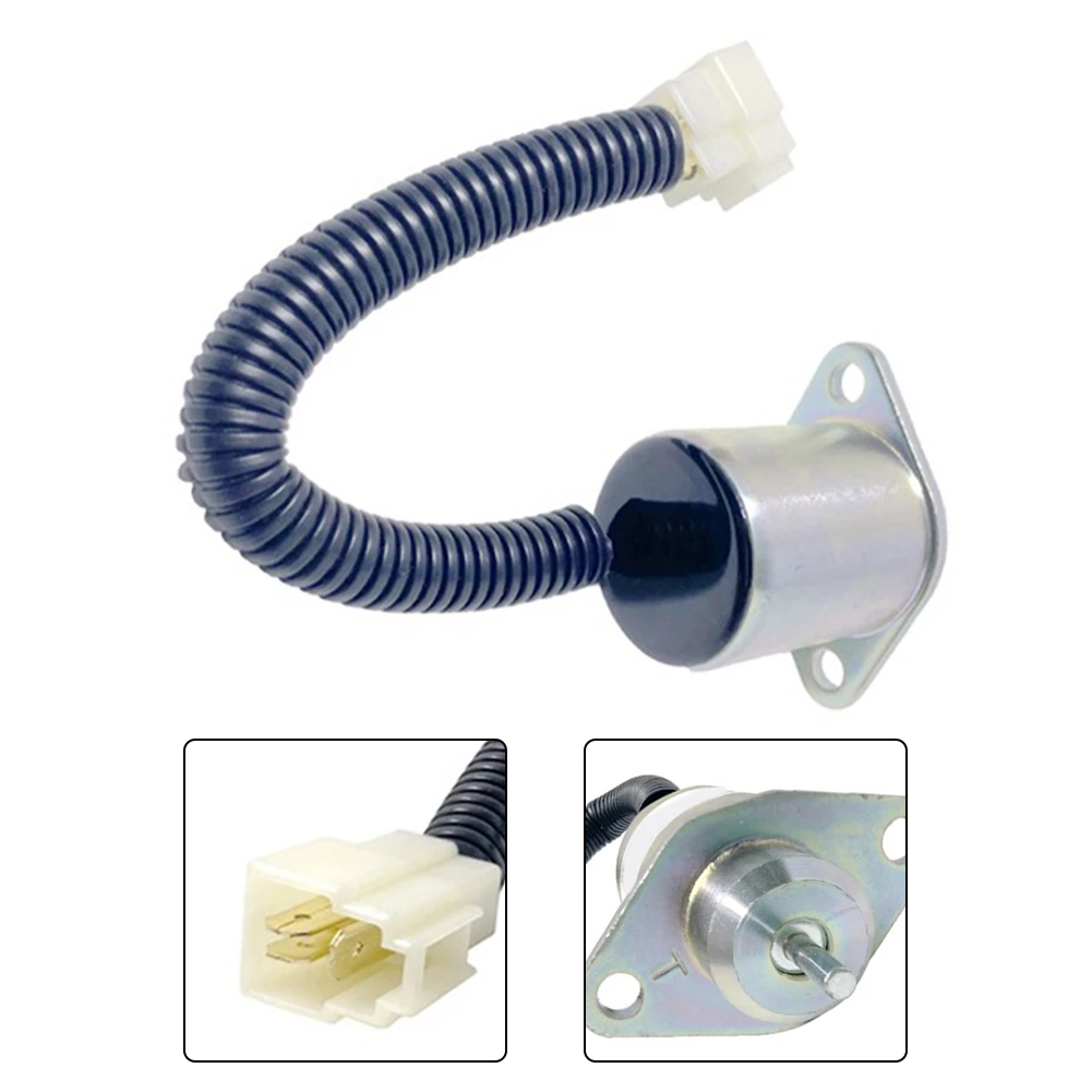 

Construction Machinery 12V Flameout Valve Machinery Maintenance 12V Solenoid Valve Accessory Compatible With Excavators