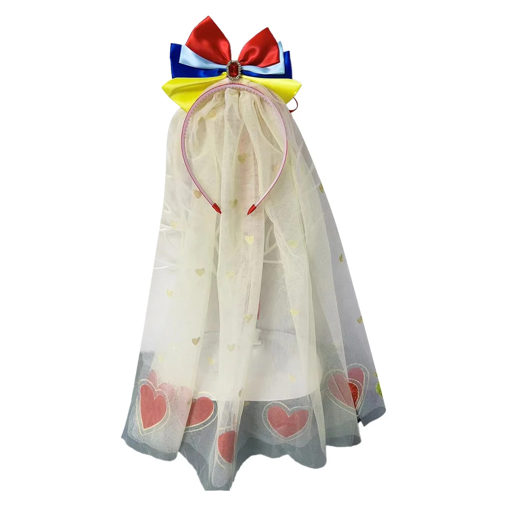 

Wholesale Snow Headband Tulle Veil Headdress Cartoon Princess Cosplay Role Play Costume Accessories Props Fantasy