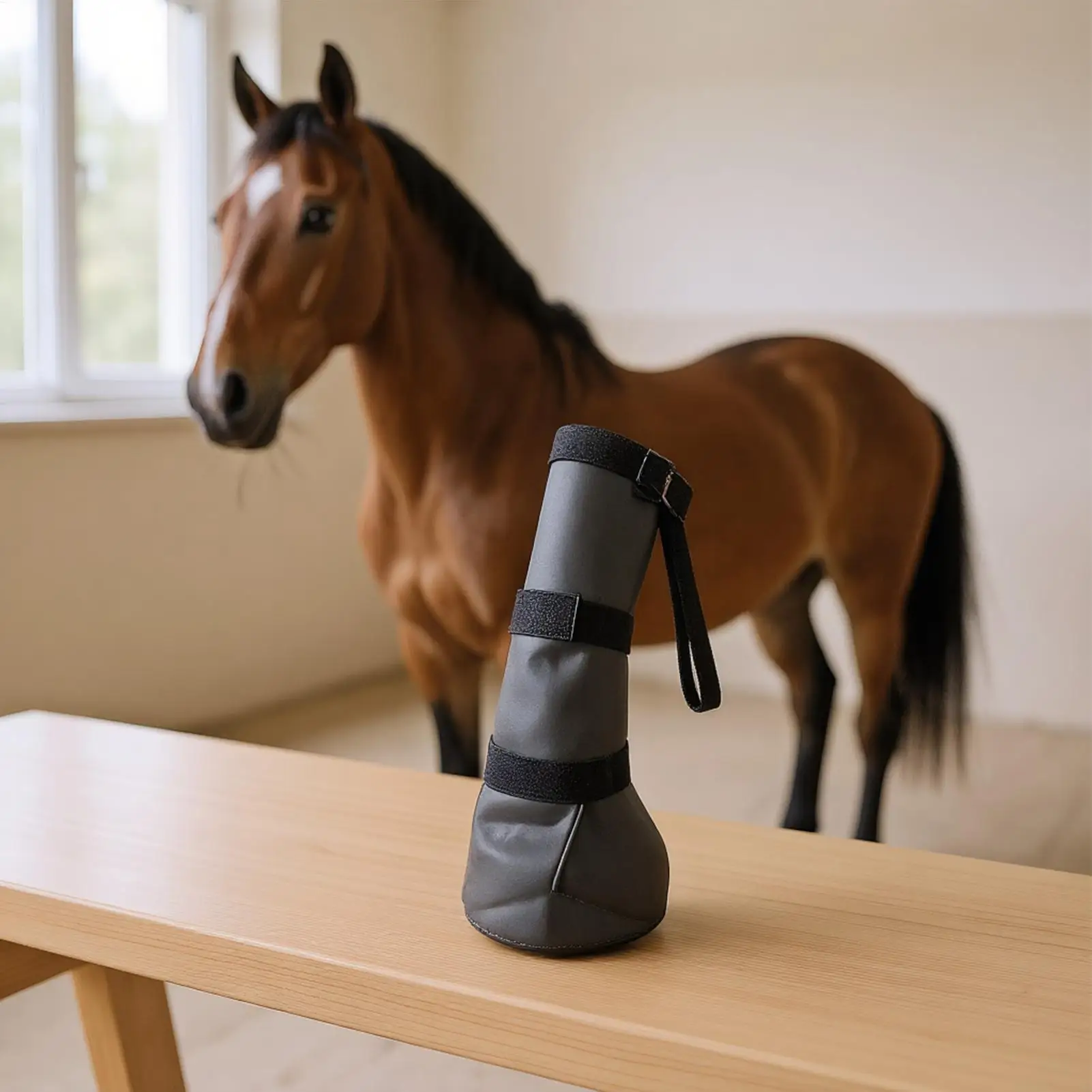 

Сапоги для замачивания копыт, сумка для ухода за лошадьми, регулируемая сумка для замачивания копыт для стабильной полевой подготовки, гонок на открытом воздухе, прогулок