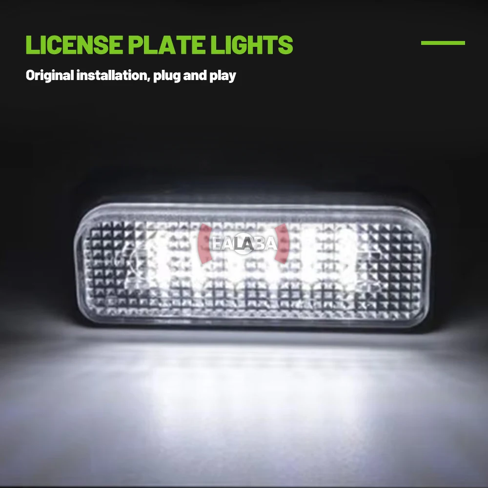 For Mercedes Benz C-Class S203 E-Class W211 S211 CLS-Class W219 SLK-Class R171 2pcs License Plate Light Led  Number Plate Lamp