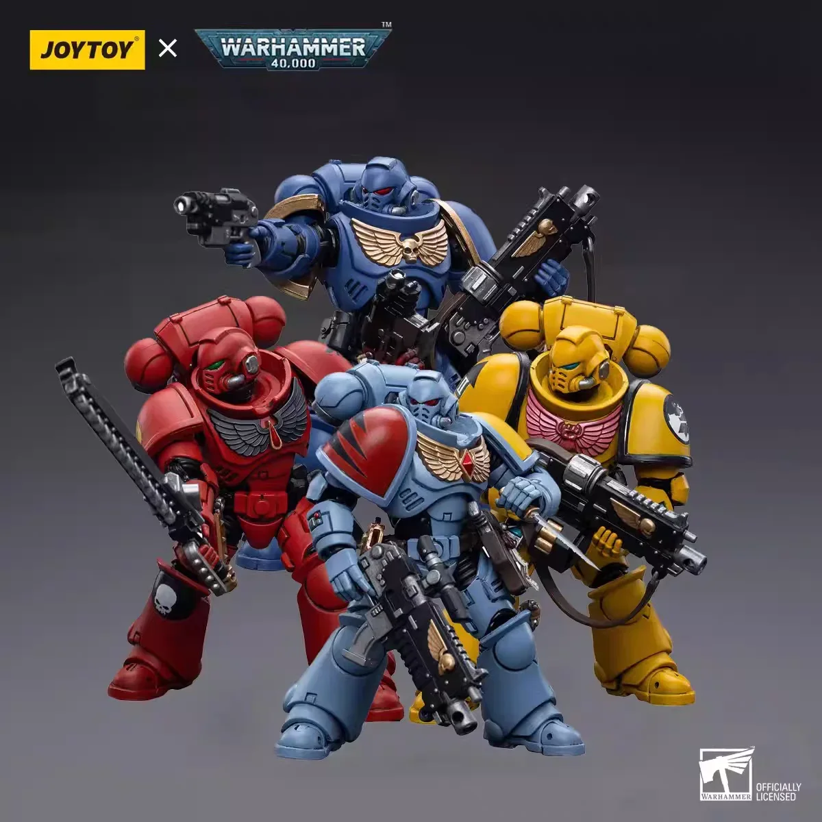 

【In Stock】JOYTOY Warhammer 40K Imperial Fists Ultramarines Blood Angels Intercessors 1/18 Action Figures Toys