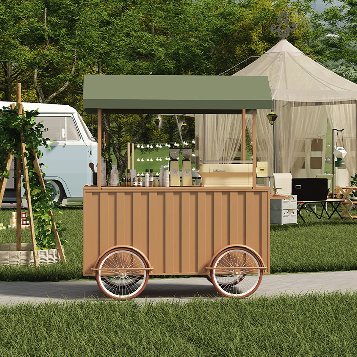 Stalls, snack carts, commercial streets, scenic spots, drainage coffee carts, mobile promotional food trucks, night market stall
