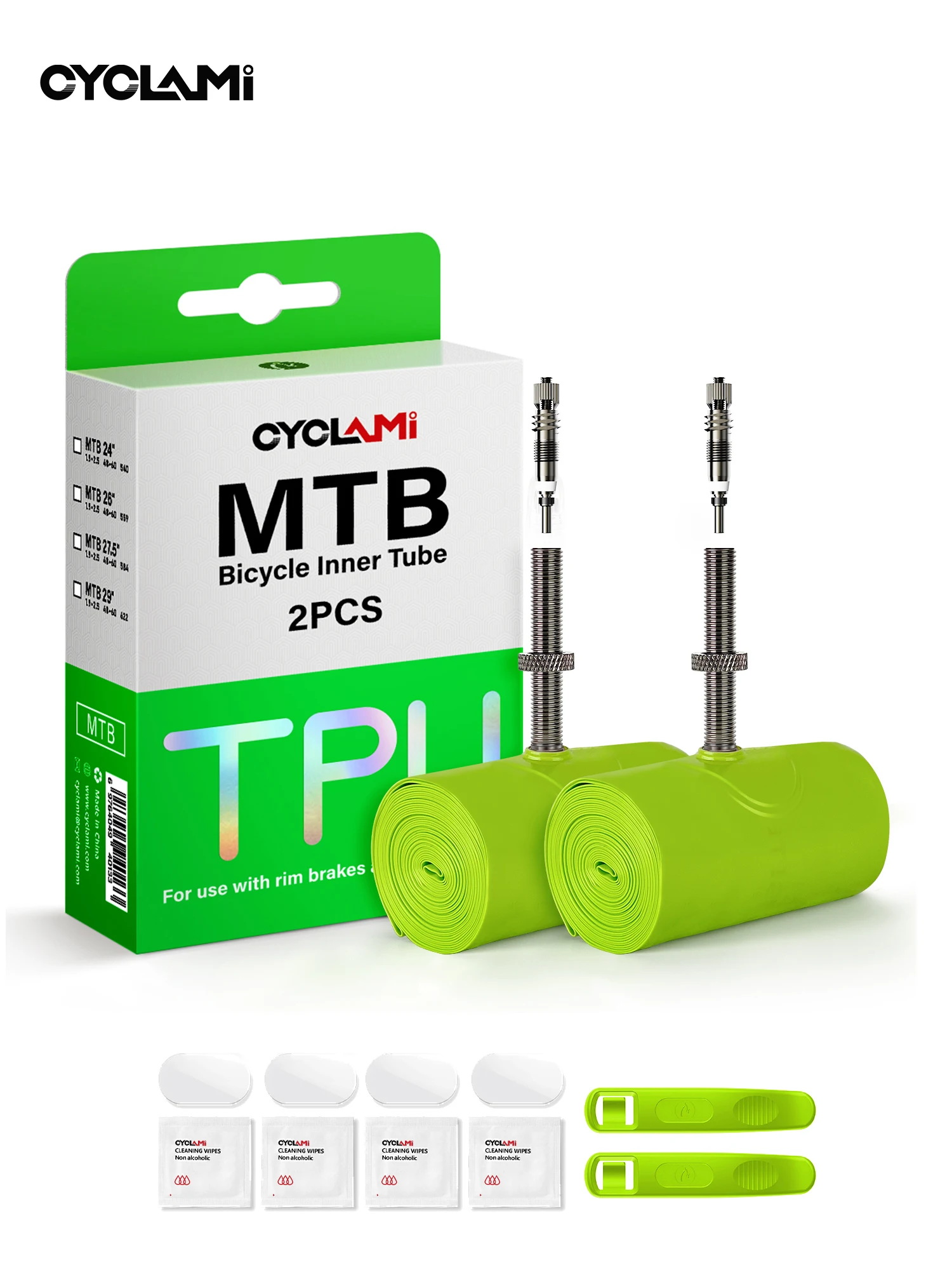AliExpress CYCLAMI MTB Bicycle Ultralight TPU Inner Tube 26 / 27.5 / 29 inch Mountain Bike Inner Tire French Metals Removable Valve