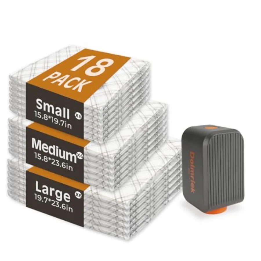 

Вакуумные пакеты для путешествий с USB-насосом, 18 шт., компрессионные пакеты для багажа и чемоданов, экономия места для одежды