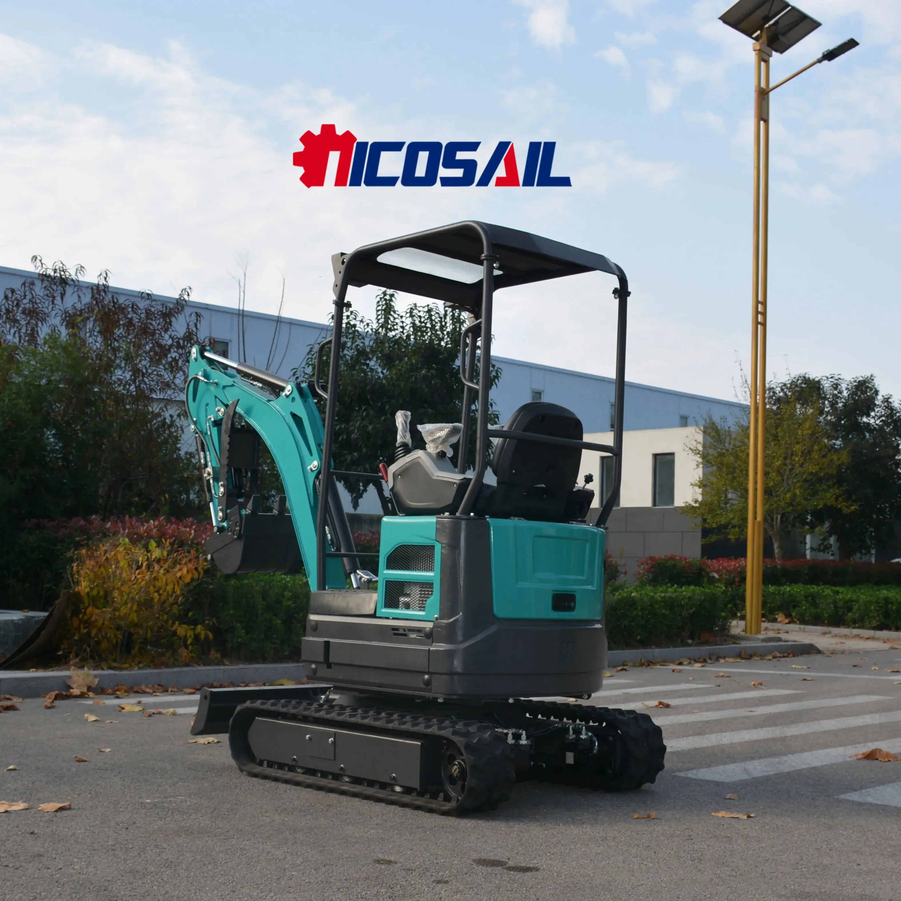 حفارة صغيرة للتسليم المجاني للمزرعة، حفارة مجنزرة 1 طن مع محرك CE/EPA #3