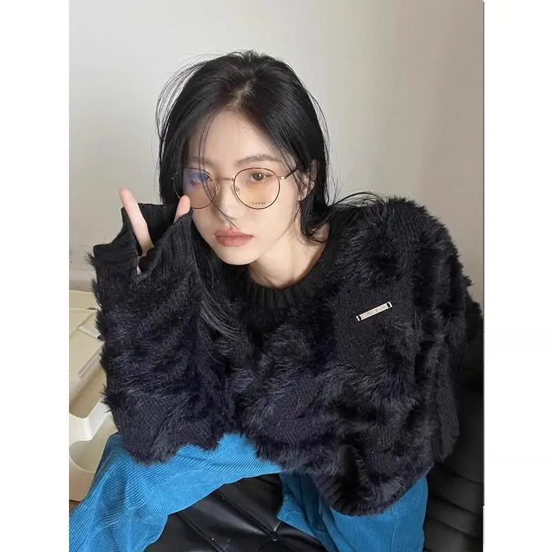 

sweater knit Knitwear Woman clothes winter 2025 Women's sweater Pullover Winter clothes woman cozy tops Hot Style Fashion