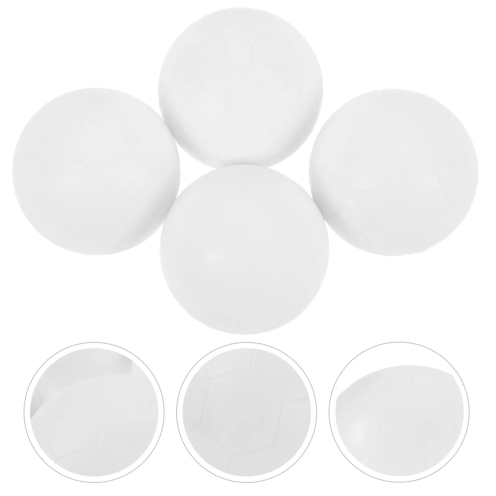 

4 Pcs Table Soccer Desk Football Replacements Tabletop Balls Game Footballs Replaceable Supplies