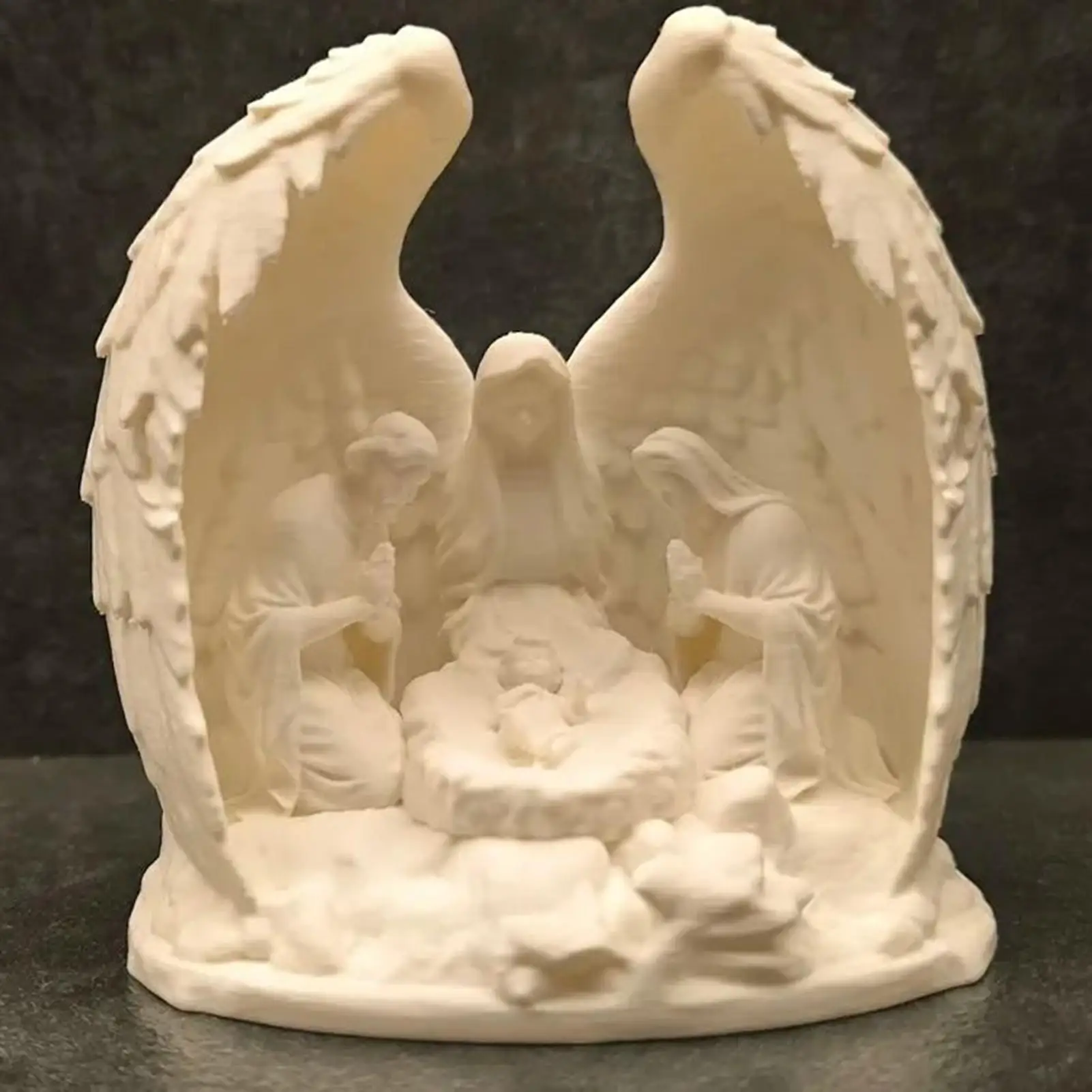 Velas de escena de Natividad LED 3D, decoración religiosa para el hogar, decoración navideña cristiana para vacaciones, fiesta de cumpleaños, iglesia, hogar, oficina, escritorio