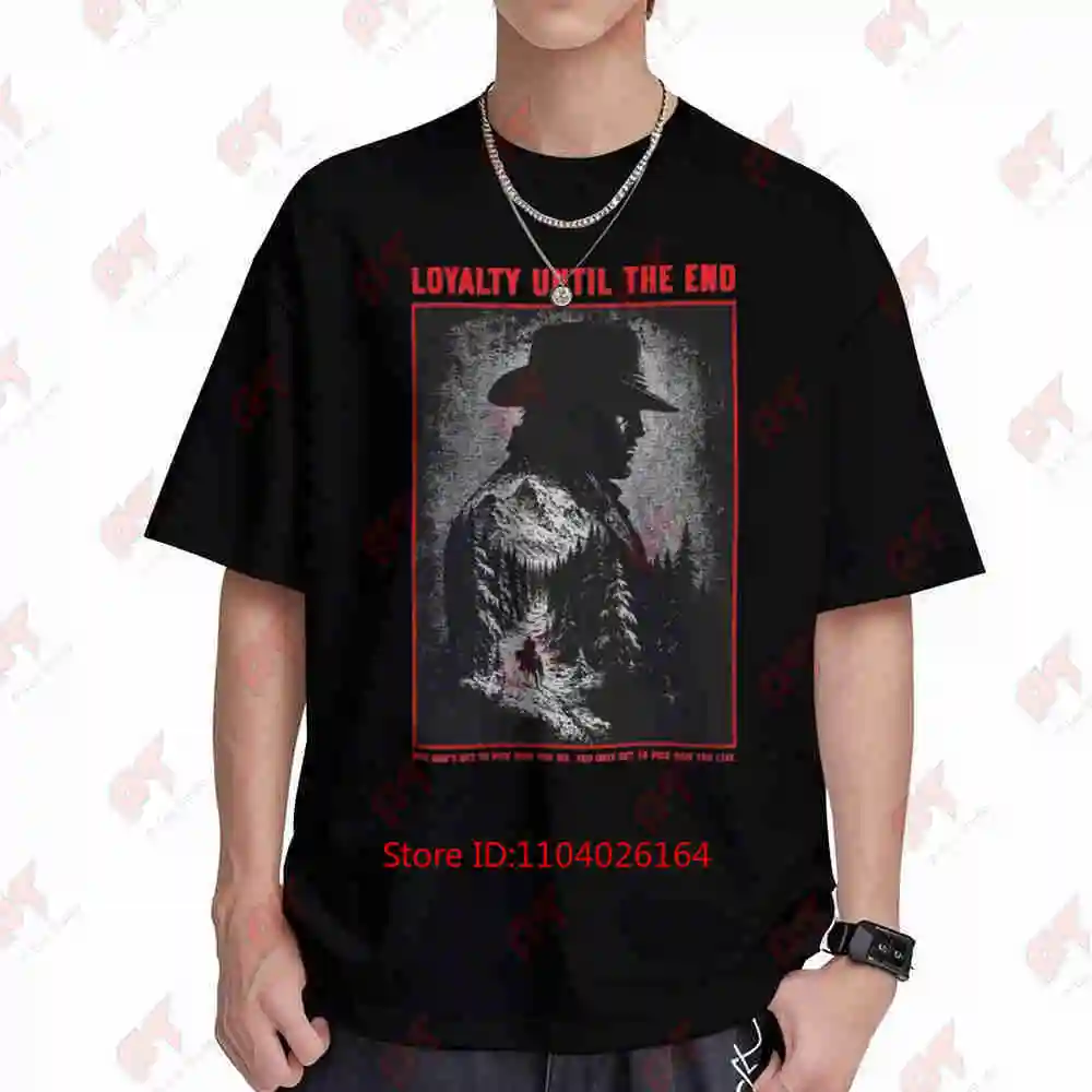 Western Gunslinger Style Outlaw Cowboy Short Sleeve Tee 100% Cotton T-Shirt