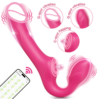 Wireless 3 in 1 Dildo Vibrator Double-Ended Vibrators for Women Lesbian G-Spot Dildos Couples Female Masturbator Adults Toy 18+