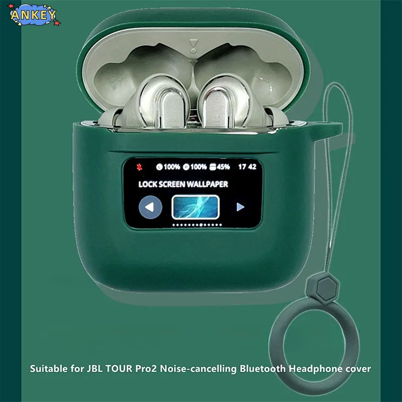 for JBL Tour Pro 3 , Tour Pro 2 Case Protective Earphone Cover Ring Anti-fall Soft Silicone Wireless Bluetooth Earbuds Shell