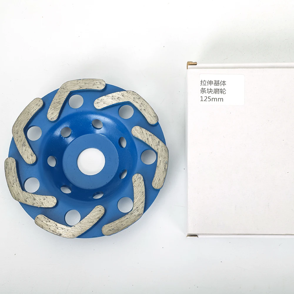 1Pc 5 "125มม.เพชรล้อเจียรร่องจานเจียร Abrasive Pad หินอ่อนคอนกรีตซีเมนต์ชั้นเพชรชามขัด