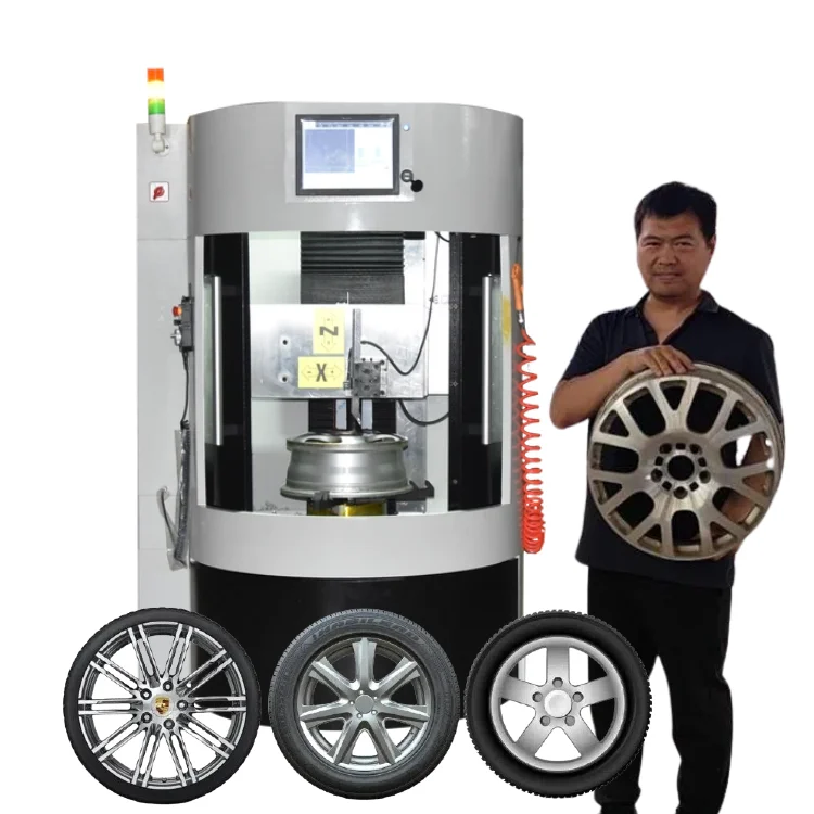 Vertical Fix Rim Machine CKL22Q Mobile Alloy Wheel Repair CNC Lathe