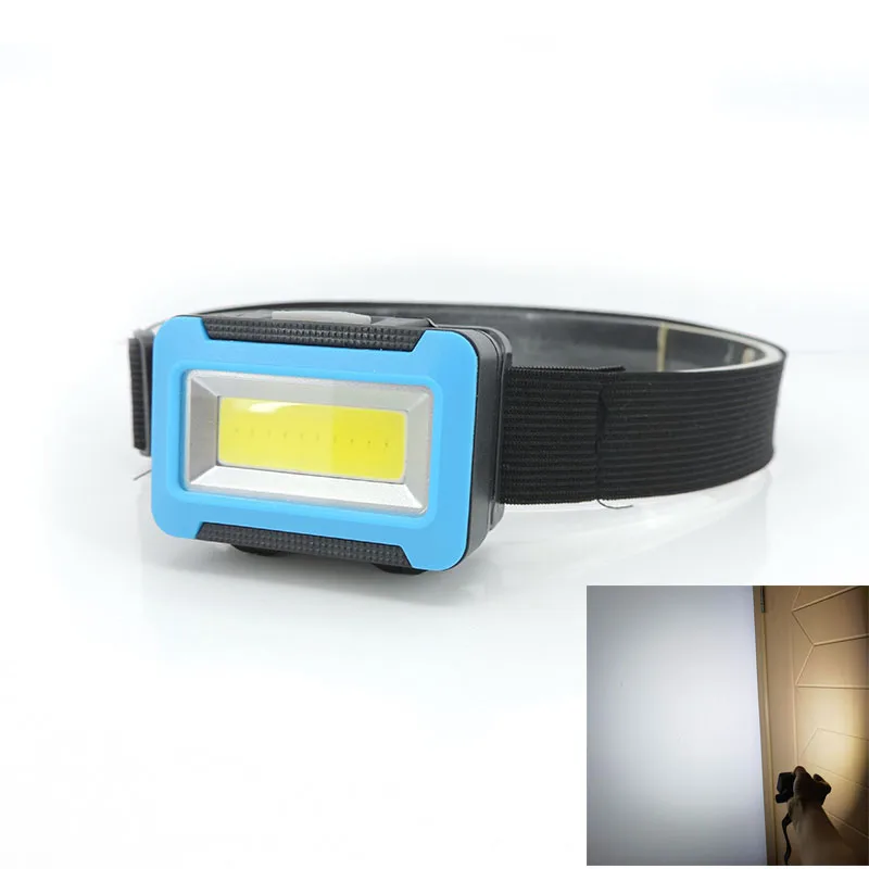 Mini Headlamp small COB LED Headlight head torch 3 Modes AAA Outdoor night light Head Lamp for Camping Hiking Fishing Cycling