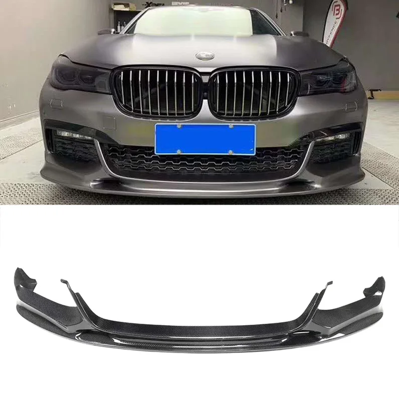 Carbon Fiber Front Lip For BMW 7 Series G11 G12 730i 740i M760 M Sport 2015-2019 3D Style Bumper Front Lip