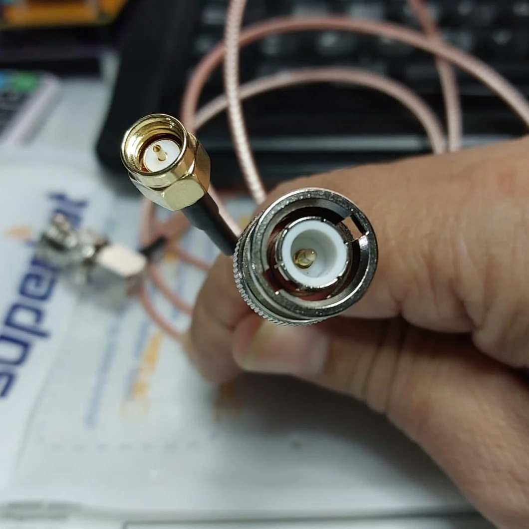 1PC RG316 BNC Male to SMA Male RF Coaxial Pigtail Jumper Cable SMA-J to BNC-J Connector Low-Loss RG316 Extension Cord